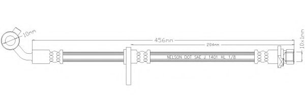 Тормозной шланг REMKAFLEX 4728