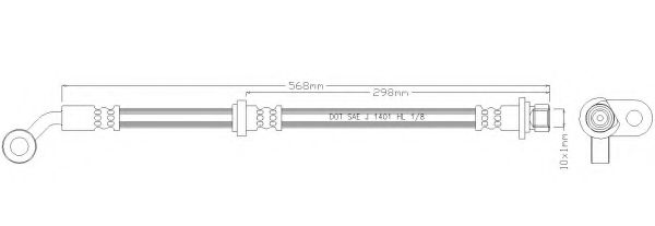 Тормозной шланг REMKAFLEX 4757