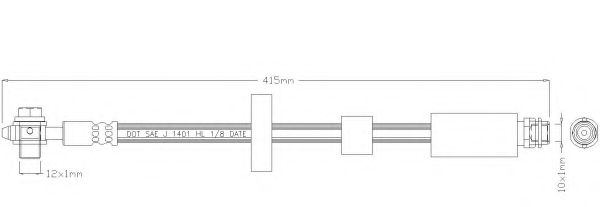 Тормозной шланг REMKAFLEX 4901