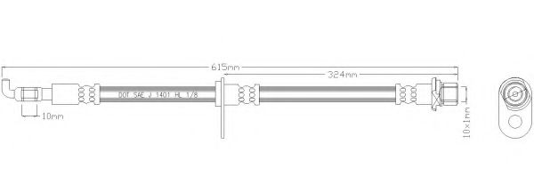 Тормозной шланг REMKAFLEX 5233