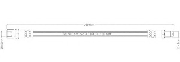 Тормозной шланг REMKAFLEX 5395