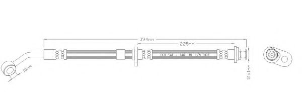 Тормозной шланг REMKAFLEX 5464