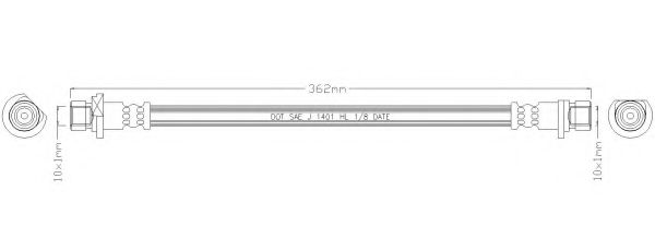 Тормозной шланг REMKAFLEX 5604