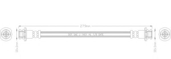 Тормозной шланг REMKAFLEX 5681