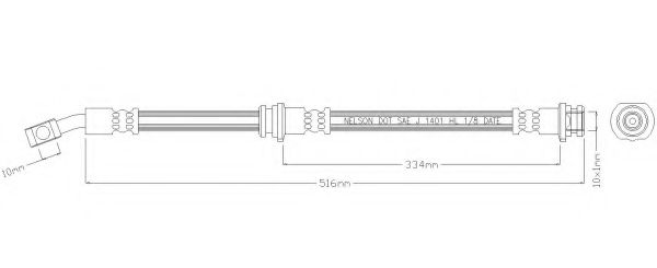 Тормозной шланг REMKAFLEX 5818