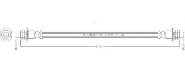 Тормозной шланг REMKAFLEX 5856