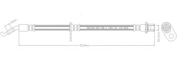Тормозной шланг REMKAFLEX 5859
