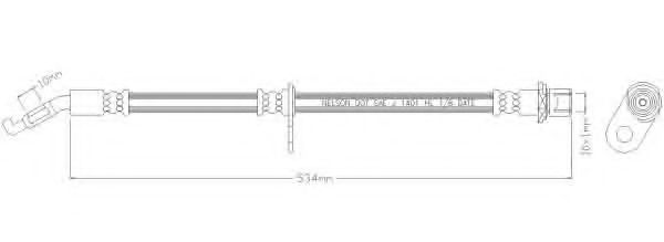 Тормозной шланг REMKAFLEX 5860