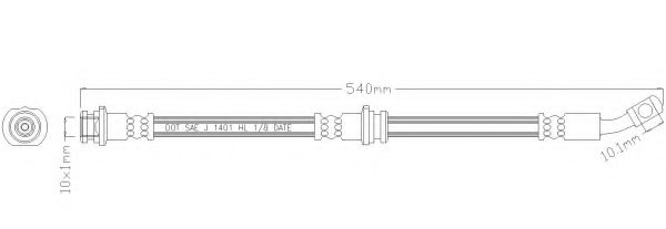 Тормозной шланг REMKAFLEX 5912