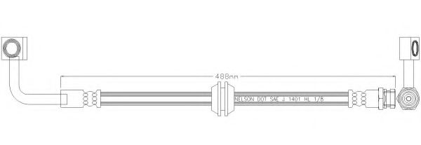 Тормозной шланг REMKAFLEX 5986