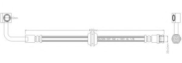 Тормозной шланг REMKAFLEX 5987