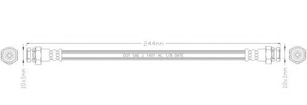 Тормозной шланг REMKAFLEX 5989