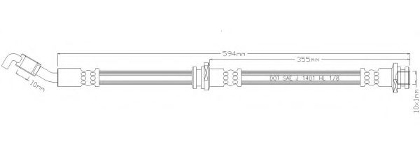 Тормозной шланг REMKAFLEX 6018