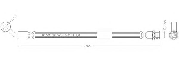 Тормозной шланг REMKAFLEX 6056