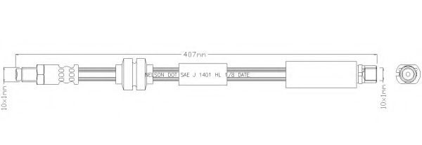 Тормозной шланг REMKAFLEX 6060