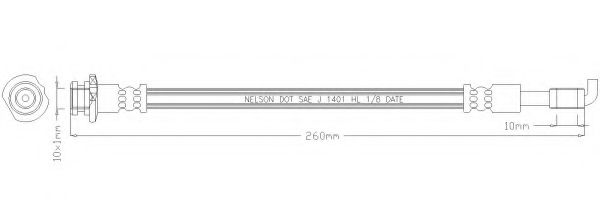 Тормозной шланг REMKAFLEX 6111