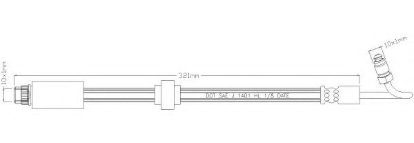 Тормозной шланг REMKAFLEX 6145