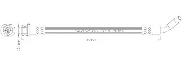 Тормозной шланг REMKAFLEX 6177