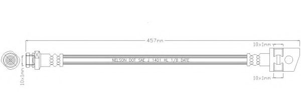 Тормозной шланг REMKAFLEX 6194