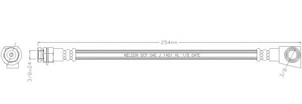 Тормозной шланг REMKAFLEX 6303