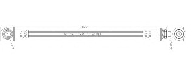 Тормозной шланг REMKAFLEX 6304