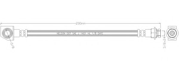 Тормозной шланг REMKAFLEX 6305