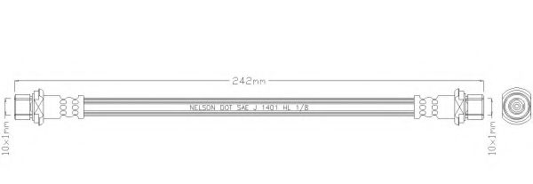 Тормозной шланг REMKAFLEX 6537