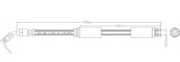 Тормозной шланг REMKAFLEX 6583