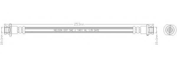 Тормозной шланг REMKAFLEX 6619