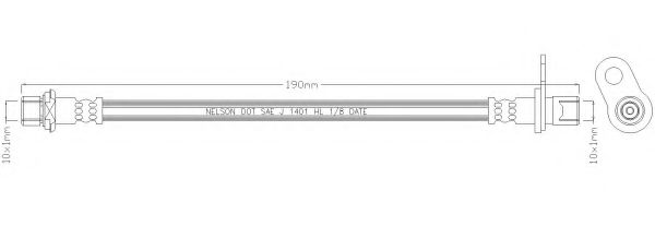 Тормозной шланг REMKAFLEX 6635