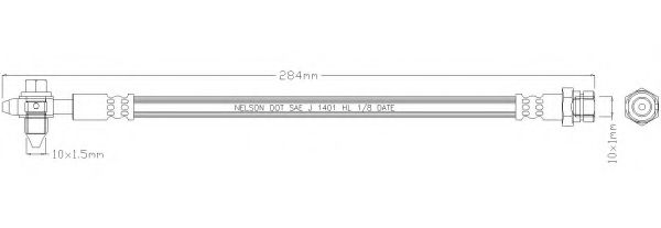 Тормозной шланг REMKAFLEX 6669