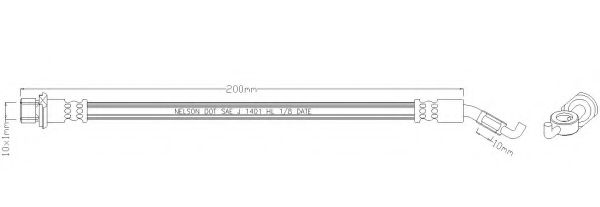 Тормозной шланг REMKAFLEX 6674