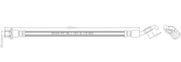 Тормозной шланг REMKAFLEX 6675
