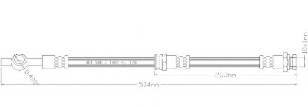 Тормозной шланг REMKAFLEX 6740
