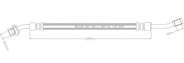 Тормозной шланг REMKAFLEX 6802