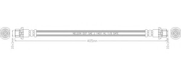 Тормозной шланг REMKAFLEX 6855