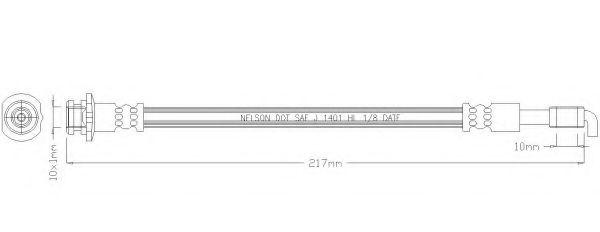 Тормозной шланг REMKAFLEX 6991