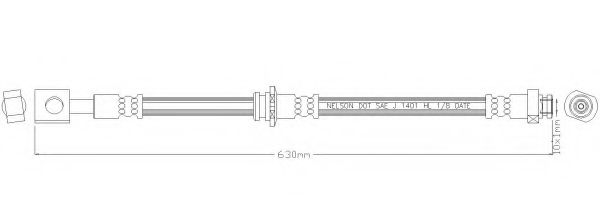 Тормозной шланг REMKAFLEX 7033
