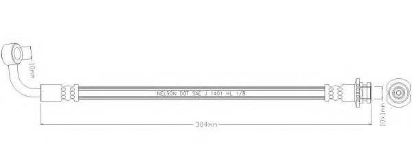 Тормозной шланг REMKAFLEX 7044