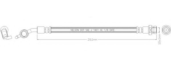 Тормозной шланг REMKAFLEX 7068