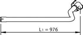 Труба выхлопного газа DINEX 36510