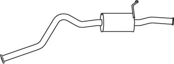 Глушитель выхлопных газов конечный DINEX 38317