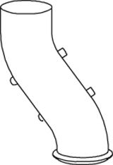 Труба выхлопного газа DINEX 64543