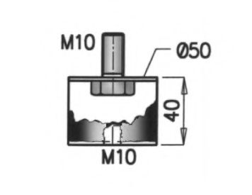 Кронштейн, труба выхлопного газа DINEX 49838