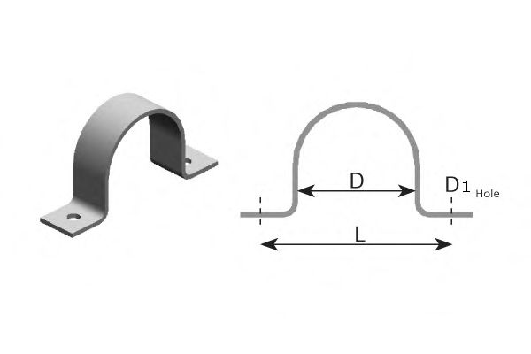 Кронштейн, труба выхлопного газа DINEX 90151