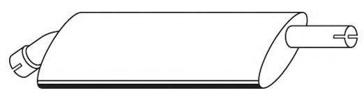 Средний / конечный глушитель ОГ DINEX 27302