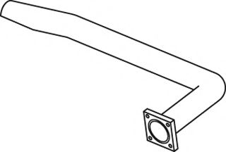 Труба выхлопного газа DINEX 44609