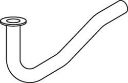 Труба выхлопного газа DINEX 15134