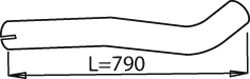 Труба выхлопного газа DINEX 21617