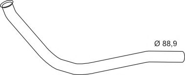 Труба выхлопного газа DINEX 64134